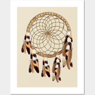 Pelican-Hawk Feather-Dream-catcher Posters and Art